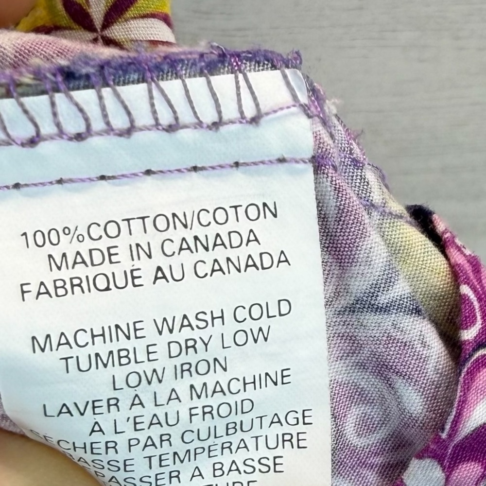 Tiny Modernist Purple Floral Bow Dress 4T Cottagecore Whimsical Boho Boutique - Picture 12 of 12